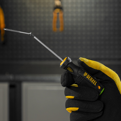 Отвертка PZ0x75 мм, CrV, трехкомпонентная рукоятка Denzel по ценам производителя в Москве с доставкой по всей России