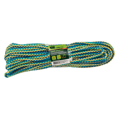 Шнур вязаный полипропиленовый с серд."Радуга", 6 мм, L 20 м, Сибртех по ценам производителя в Москве с доставкой по всей России