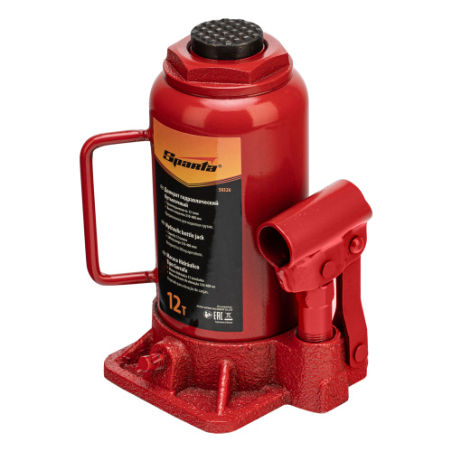 Домкрат гидравлический бутылочный, 12 т, h подъема 210-400 мм Sparta по ценам производителя в Москве с доставкой по всей России
