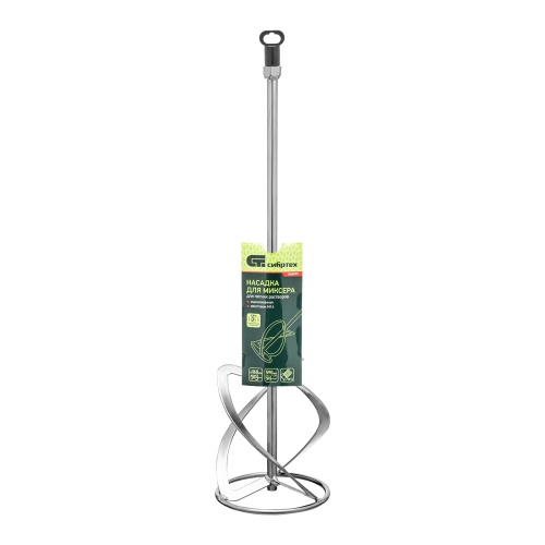 Насадка для миксера, для легких растворов, 160 х 590 мм, оцинкованная, хвостовик резьба М14 Сибртех по ценам производителя в Москве с доставкой по всей России