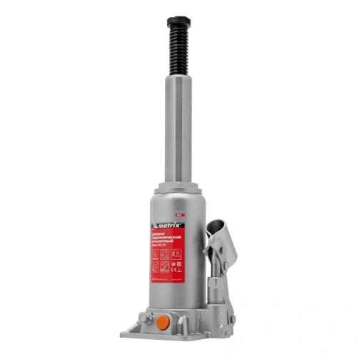 Домкрат гидравлический бутылочный, 5 т, h подъема 197-382 мм Matrix по ценам производителя в Москве с доставкой по всей России