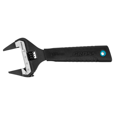 Ключ разводной, 150 мм, CrV, ультратонкие губки Gross по ценам производителя в Москве с доставкой по всей России