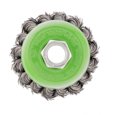 Щетка для УШМ, 65 мм, М14, "чашка", крученая проволока 0.5 мм Сибртех купить в Москве с доставкой по всей России | ProtosMarket.ru