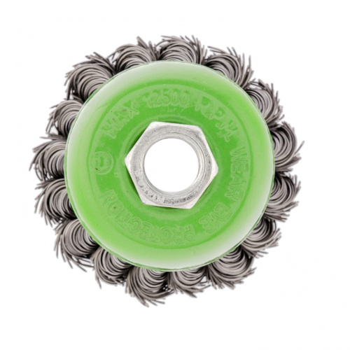 Щетка для УШМ, 65 мм, М14, "чашка", крученая проволока 0.5 мм Сибртех купить в Москве с доставкой по всей России | ProtosMarket.ru