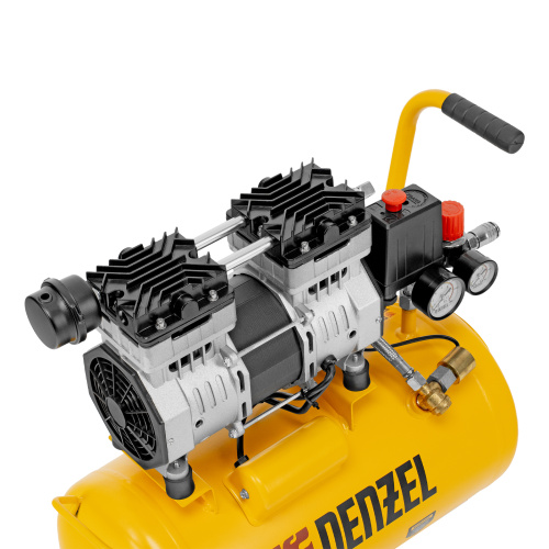 Компрессор DLS950/24 безмаслянный малошумный 950 Вт, 165 л/мин, ресивер 24 л Denzel по ценам производителя в Москве с доставкой по всей России