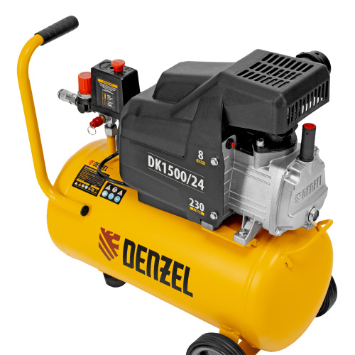 Компрессор воздушный DK1500/24, Х-PRO 1.5 кВт, 230 л/мин, 24 л Denzel по ценам производителя в Москве с доставкой по всей России