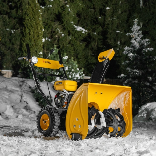 Бензиновая снегоуборочная машина SBM 610, 212 cc, ручной старт, фара Denzel по ценам производителя в Москве с доставкой по всей России