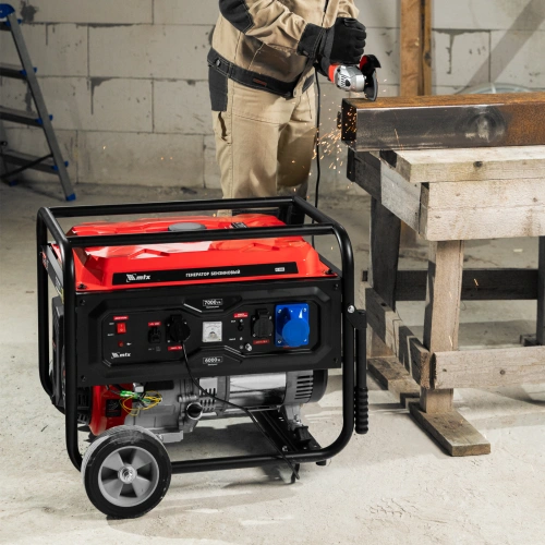 Генератор бензиновый RS-9000, 7 кВт, 230В, ручной стартер MTX по ценам производителя в Москве с доставкой по всей России