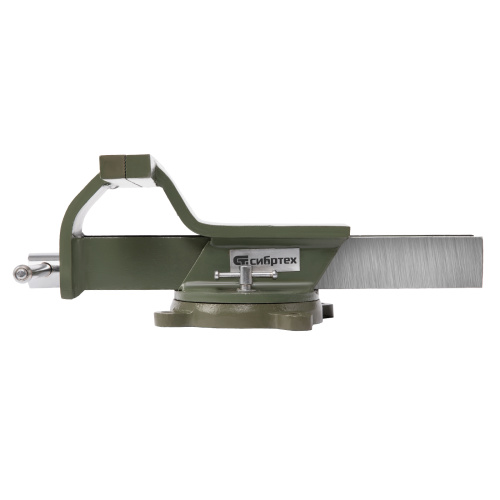 Тиски слесарные, 200 мм, стальные, поворотные Сибртех по ценам производителя в Москве с доставкой по всей России