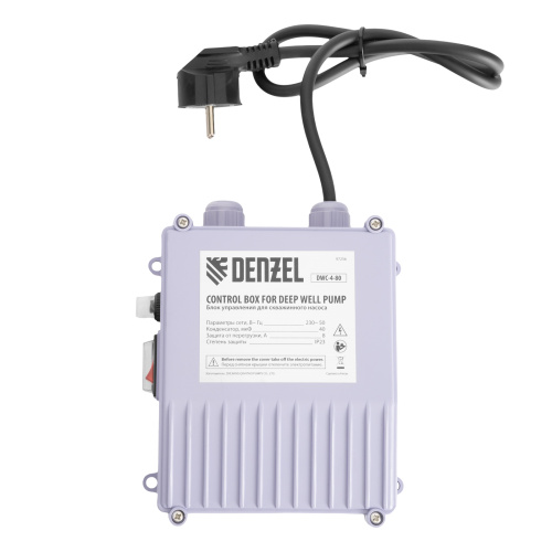 Скважинный насос DWC-4-80, центробежный, диаметр 4", 1500 Вт, 5700 л/ч, напор 80 м Denzel по ценам производителя в Москве с доставкой по всей России