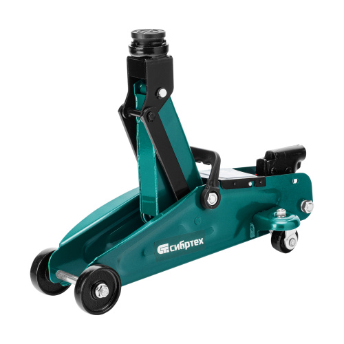 Домкрат гидравлический подкатной, 2 т, 127-330 мм, в пласт. кейсе Сибртех по ценам производителя в Москве с доставкой по всей России