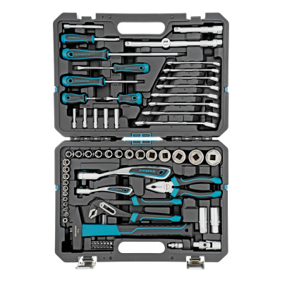 Набор инструментов, 1/4", 1/2", CrV, 120 зубьев, 76 предметов Gross по ценам производителя в Москве с доставкой по всей России