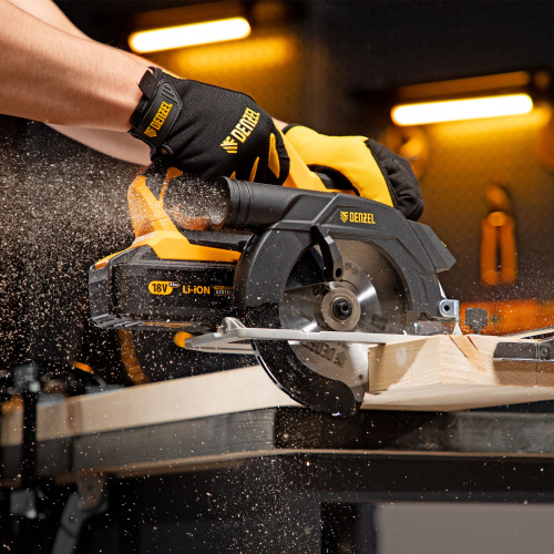 Пила циркулярная аккумуляторная бесщет. CCS-165, 18В Li-Ion Denzel по ценам производителя в Москве с доставкой по всей России