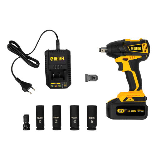Гайковерт ударный аккумуляторный бесщет CIW-IB-300, Li-ion, 18В, 300Нм Denzel по ценам производителя в Москве с доставкой по всей России