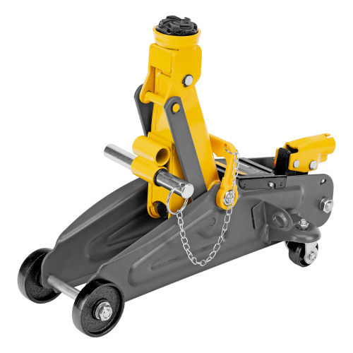 Домкрат гидравлический подкатной с фиксатором, 2 т, 130-330 мм Denzel по ценам производителя в Москве с доставкой по всей России