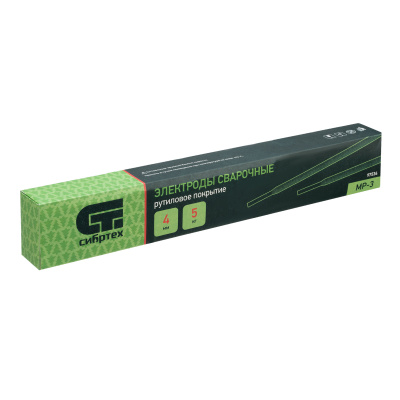 Электроды MP-3, диам. 4 мм, 5 кг., рутиловое покрытие Сибртех по ценам производителя в Москве с доставкой по всей России