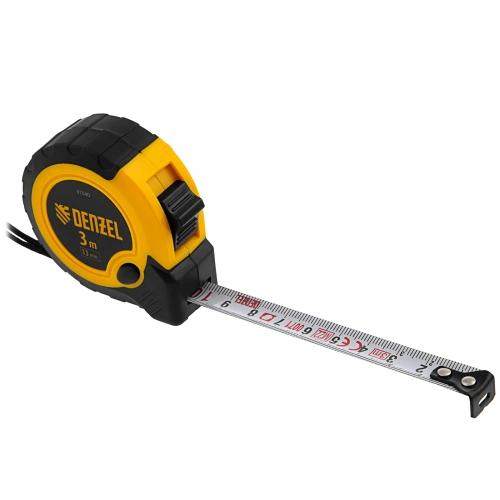 Рулетка 3м х 13мм, двухкомп. корпус, кнопка-пауза Denzel по ценам производителя в Москве с доставкой по всей России