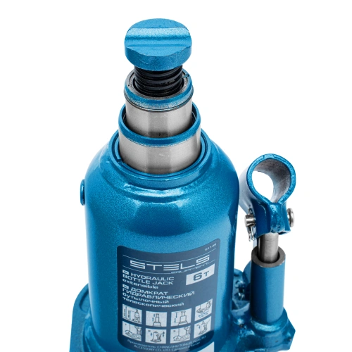 Домкрат гидравлический бутылочный телескопический, 6 т, подъем 180-410 мм Stels по ценам производителя в Москве с доставкой по всей России