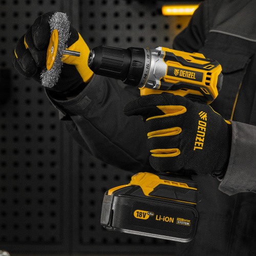 Щетка для дрели 100 мм, Плоская, со шпилькой, нержавеющая витая проволока Denzel по ценам производителя в Москве с доставкой по всей России