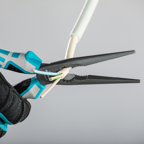 Длинногубцы прямые 205 мм, трехкомпонентные рукоятки Gross по ценам производителя в Москве с доставкой по всей России