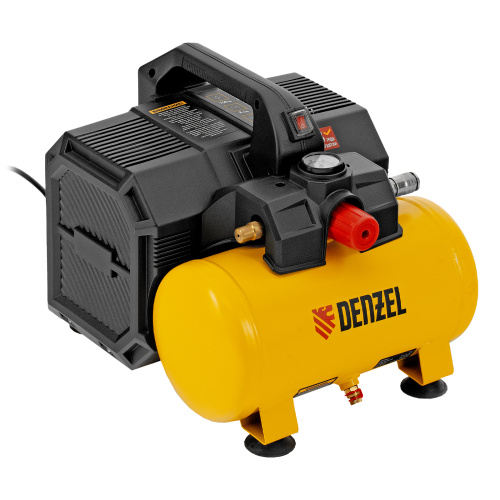Компрессор  DLS750/6 безмасляный малошумный 750 Вт, 140 л/мин,ресивер 6 л Denzel по ценам производителя в Москве с доставкой по всей России