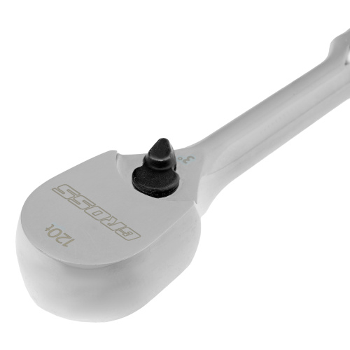 Ключ-трещотка 1/4", CrV, 120 зубьев, цельнометаллический, хром Gross по ценам производителя в Москве с доставкой по всей России