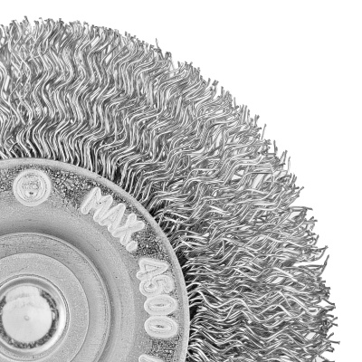Щетка для дрели, 60 мм, плоская со шпилькой, витая проволока Сибртех по ценам производителя в Москве с доставкой по всей России