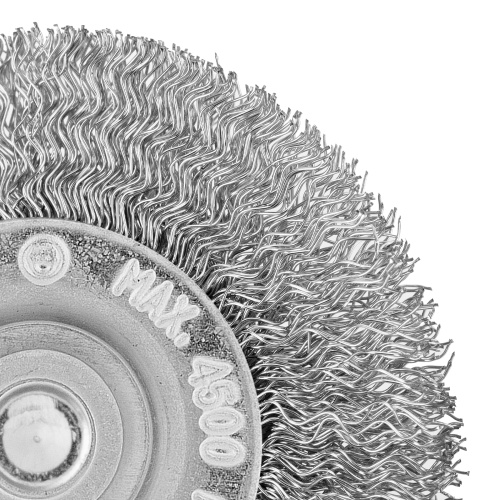 Щетка для дрели, 60 мм, плоская со шпилькой, витая проволока Сибртех по ценам производителя в Москве с доставкой по всей России