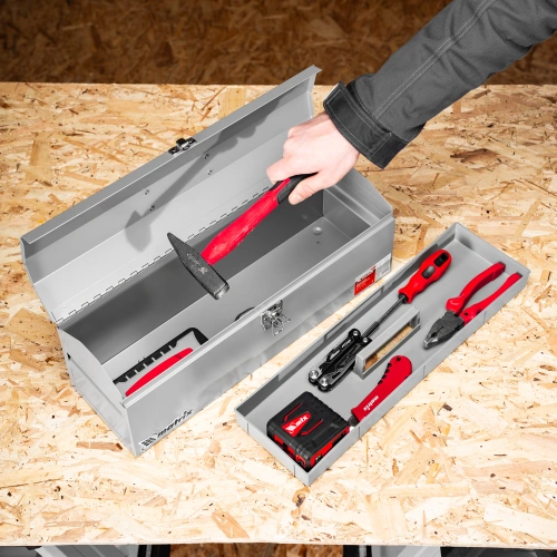 Ящик для инструмента, 484 х 154 х 165 мм, металлический Matrix по ценам производителя в Москве с доставкой по всей России