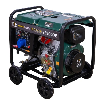 Генератор дизельный STEM Techno S5500DE (5.5 кВт, электростартер, дисплей, подогрев) по ценам производителя в Москве с доставкой по всей России