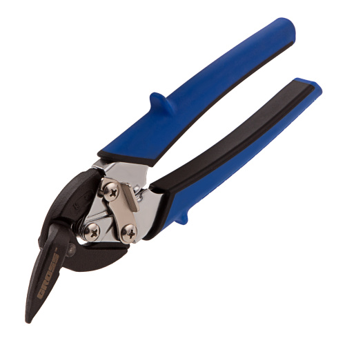 Ножницы по металлу "Piranha", 185 мм, прямой и правый рез, сталь СrM, двухкомпонентные рукоятки Gross по ценам производителя в Москве с доставкой по всей России