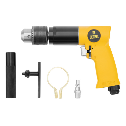 Пневматическая дрель PD500, 500 об/мин, 114 л/мин, 13 мм Denzel по ценам производителя в Москве с доставкой по всей России