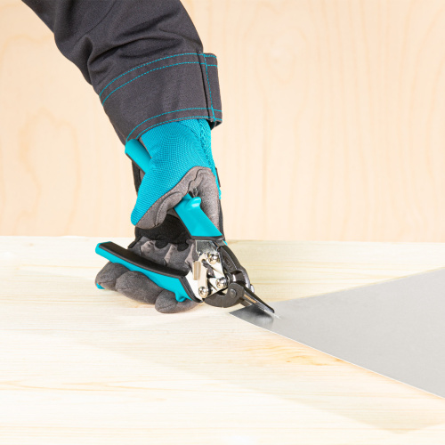 Ножницы по металлу "Piranha", 190 мм, прямой рез, сталь СrM, двухкомпонентные рукоятки Gross по ценам производителя в Москве с доставкой по всей России