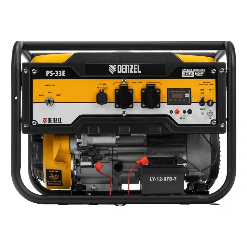 Генератор бензиновый PS-33E, 3.3 кВт, 230В, 15 л, электростартер Denzel по ценам производителя в Москве с доставкой по всей России