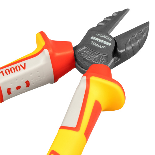 Бокорезы, диэлектрические рукоятки, до 1000 В, трехкомпонентные рукоятки, 180 мм Gross по ценам производителя в Москве с доставкой по всей России