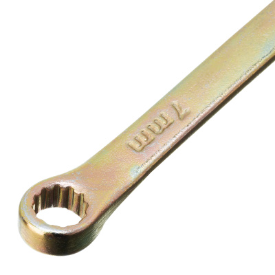 Ключ комбинированный, 7 мм, желтый цинк Сибртех по ценам производителя в Москве с доставкой по всей России