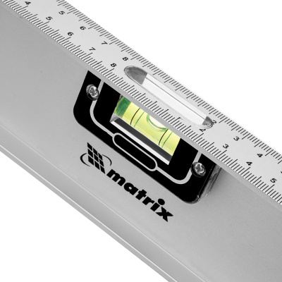 Уровень алюминиевый "Рельс", 600 мм, 3 глазка (1 поворотный) Matrix по ценам производителя в Москве с доставкой по всей России