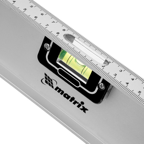 Уровень алюминиевый "Рельс", 600 мм, 3 глазка (1 поворотный) Matrix по ценам производителя в Москве с доставкой по всей России