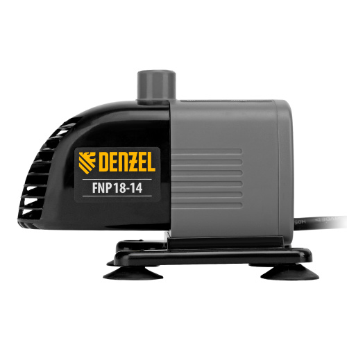 Насос фонтанный FNP18-14, 18 Вт, подъем 1,4 м, 750 л/ч, колокольчик/каскад Denzel по ценам производителя в Москве с доставкой по всей России