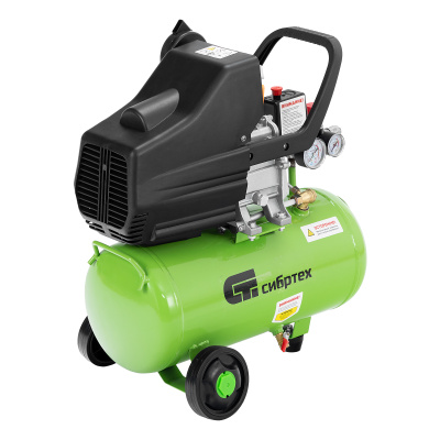 Компрессор воздушный КК-1100/22, 1, 1 кВт, 135 л/мин, 22 л, прямой привод, масляный Сибртех по ценам производителя в Москве с доставкой по всей России