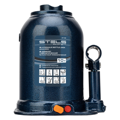 Домкрат гидравлический бутылочный телескопический, 10 т, подъем 180-450 мм Stels купить в Москве с доставкой по всей России | ProtosMarket.ru