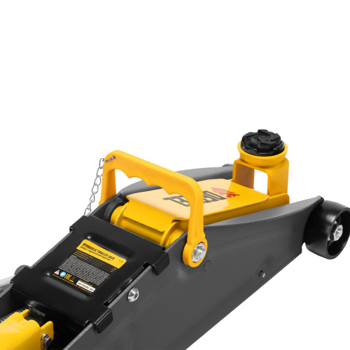 Домкрат гидравлический подкатной с фиксатором, 2,8 т, 135-385 мм Denzel по ценам производителя в Москве с доставкой по всей России