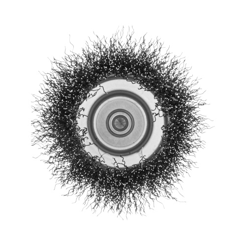 Щетка для дрели, 75 мм, Чашка, со шпилькой, нержавеющая витая проволока Denzel по ценам производителя в Москве с доставкой по всей России