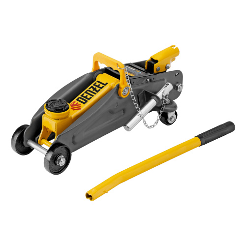 Домкрат гидравлический подкатной с фиксатором, 2 т, 130-330 мм Denzel по ценам производителя в Москве с доставкой по всей России