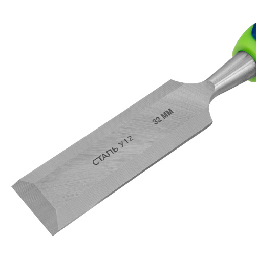 Долото-стамеска, 32 мм, двухкомпонентная рукоятка Сибртех по ценам производителя в Москве с доставкой по всей России