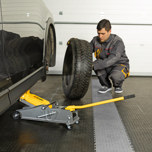 Домкрат гидравлический подкатной с фиксатором, 3 т, 190-532 мм, SUV/ Denzel по ценам производителя в Москве с доставкой по всей России