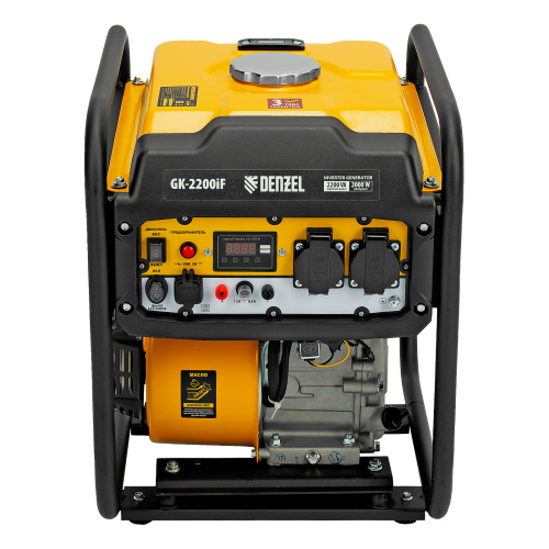 Генератор инверторный GK-2200iF, 2,2 кВт, 230 В, ручной старт DENZEL по ценам производителя в Москве с доставкой по всей России