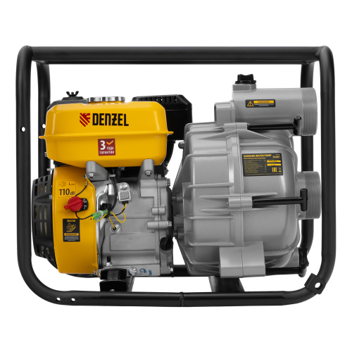 Мотопомпа бензиновая для грязной воды PX-80D7, 7 л.с., 3", 1300 л/мин, глуб 8 м,напор 30 м Denzel по ценам производителя в Москве с доставкой по всей России
