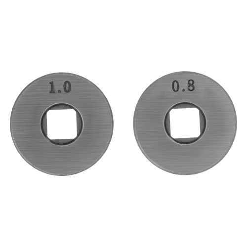 Подающий ролик, V профиль под стальную проволоку 0,8-1мм, посадка квадрат, 2 шт Denzel по ценам производителя в Москве с доставкой по всей России