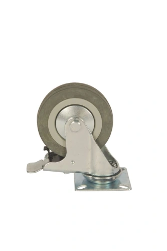 Колесо аппаратное поворотное SCgb 42 100 мм с тормозом (F) по ценам производителя в Москве с доставкой по всей России